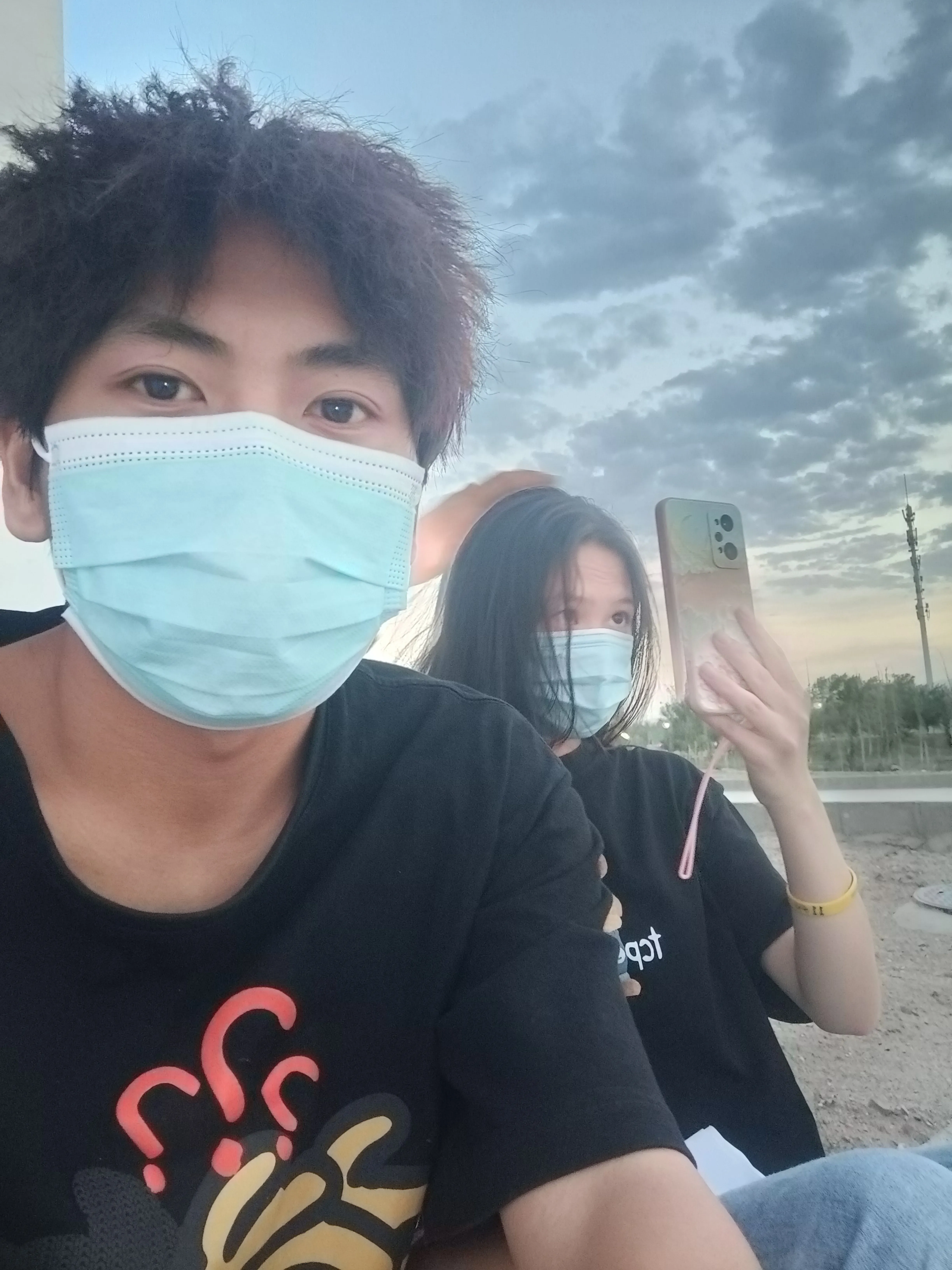 旅行中的笑容